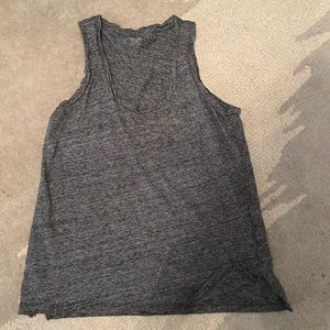 Madewell Gray Scoop Neck Tank - Size XS